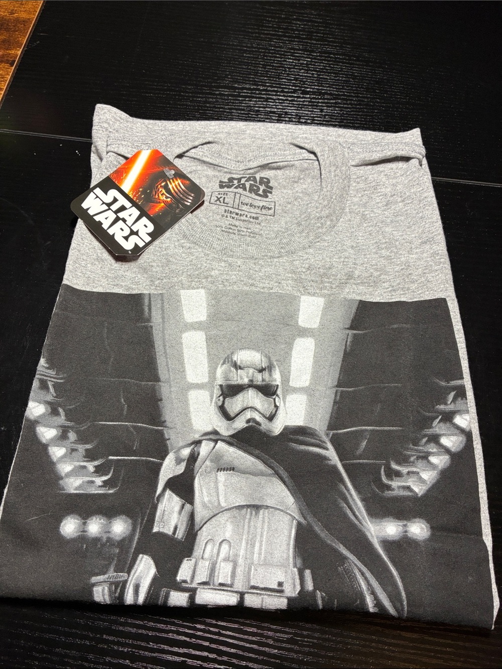 Star Wars Gray & Black Stormtrooper Graphic Tee
